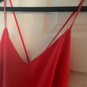 Orange Polo v neck jumpsuit size 4 brand new